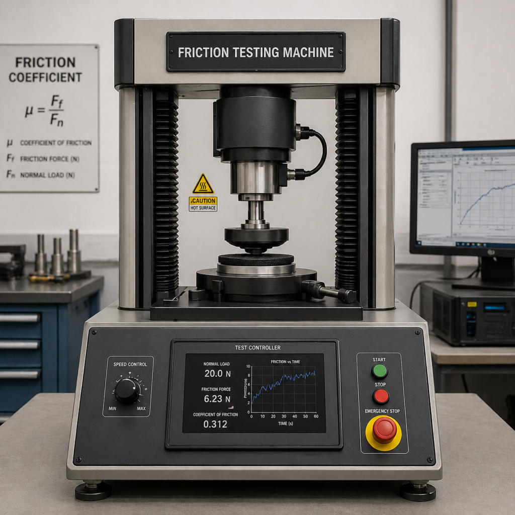Friction Testing Machine F-T-M for measuring friction and wear performance of brake and clutch materials