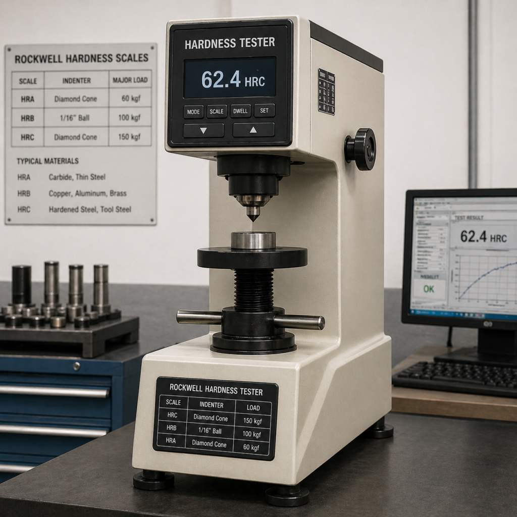 Hardness Tester for ensuring optimal hardness levels in brake and clutch components